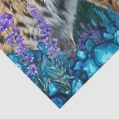 Lynx at sunrise by waterfall 薄葉紙 (詳細)