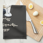 Lynx Point Siamese Catカスタマイズ可能なパーソナルシェフ キッチンタオル (四つ折り)