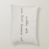 Lynx Point Siamese Catカスタマイズ可能 アクセントクッション (裏面(縦))