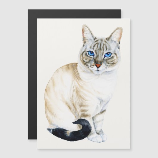 Lynx Point Siamese Cat磁気カード (正面/裏面)