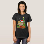 Lynx Xmas Holiday Santa Lynx Christmas Tree Tシャツ (正面フル)