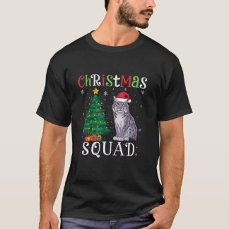 Lynxes Squad Boys Girls Kids Christmas Tree Lights Tシャツ
