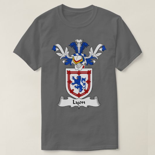 Lyon Coat of Arms Family Crest  Tシャツ (デザイン正面)