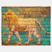 Lyon of Babylon woven blanket フリースブランケット (正面(横))