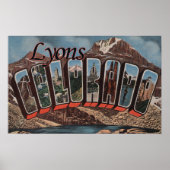 Lyons, ColoradoLarge Letter ScenesLyons, CO ポスター (正面)