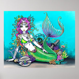 Lyraの熱帯虹の人魚ポスター ポスター