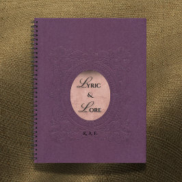 Lyric & Lore Embossed Purple Archive Journal ノートブック