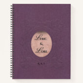 Lyric & Lore Embossed Purple Archive Journal ノートブック (正面)