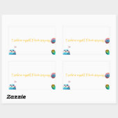 Lyric Sticker – “I Archive Myself. I Bloom Anyway. 長方形シール (シート)