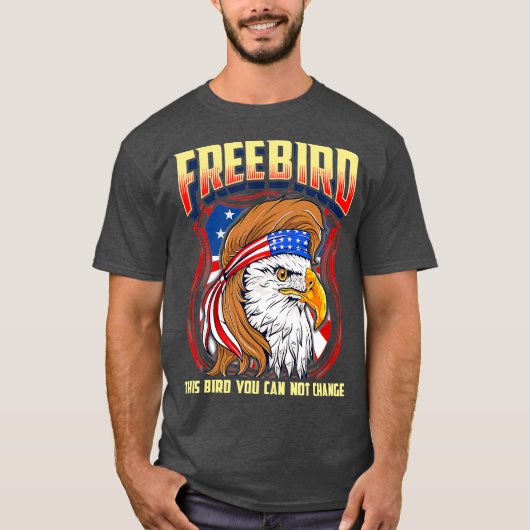 LyricLyfe  FREE BIRD  Eagle Tシャツ (正面)