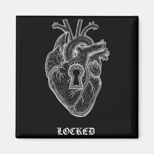 Lyriclyfe-long Sleeve Shirt-achy Breaky Heart-lock マグネット (正面)
