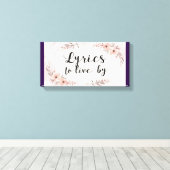 Lyrics To Live By キャンバスプリント (インサイチュ (ウッドフロア))