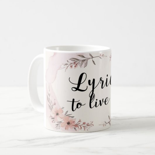 Lyrics To Live By コーヒーマグカップ (正面左)