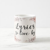 Lyrics To Live By コーヒーマグカップ (中央)