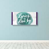 Lyrics To Live By 2 キャンバスプリント (インサイチュ (ウッドフロア))