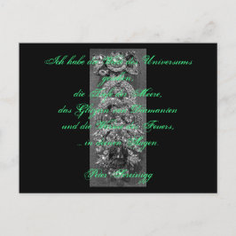 Lyrik Gedicht Liebe – Dresdner Grüner Diamant ポストカード