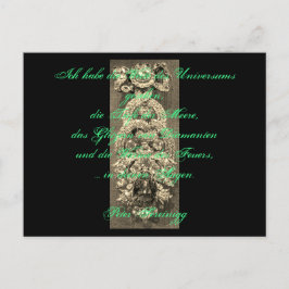 Lyrik Gedicht Liebe – Dresdner Grüner Diamant ポストカード