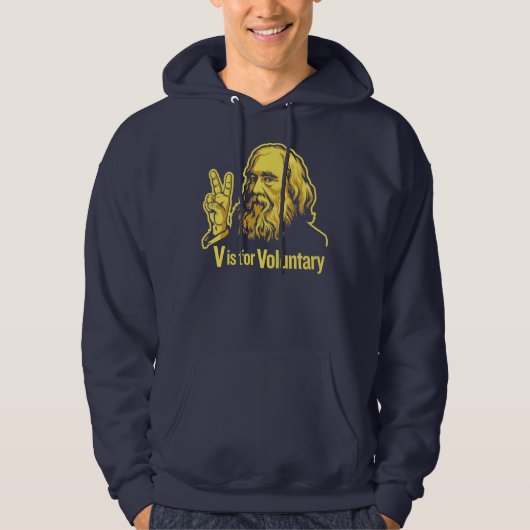Lysander Spooner VoluntaryismのTシャツ パーカ (正面)
