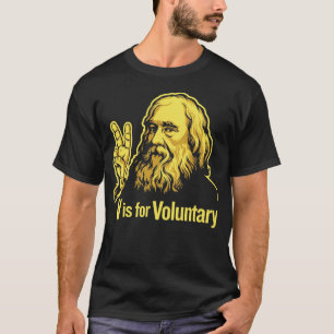 Lysander Spooner VoluntaryismのTシャツ Tシャツ