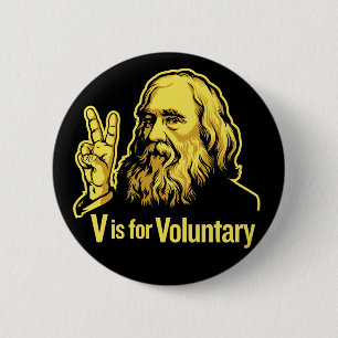 Lysander Spooner Voluntaryismボタン 缶バッジ