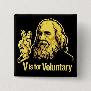 Lysander Spooner Voluntaryismボタン 缶バッジ