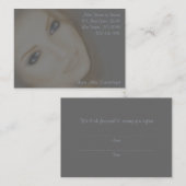 Lyssaの名刺 予約カード (正面/裏面)