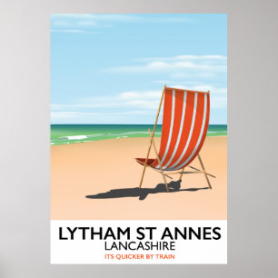 Lytham St Annes Lancashire海辺ポスター ポスター