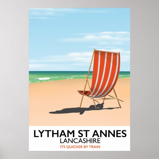 Lytham St Annes Lancashire海辺ポスター ポスター (正面)