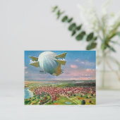 LZ3 Zeppelinヴィンテージポストカード1908復元 ポストカード (スタンド正面)