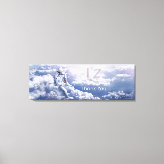 L'z-"ありがとう" Premium Wrap Canvas 36"x12", 1.5" キャンバスプリント (正面)