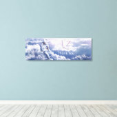 L'z-"ありがとう" Premium Wrap Canvas 36"x12", 1.5" キャンバスプリント (インサイチュ (ウッドフロア))