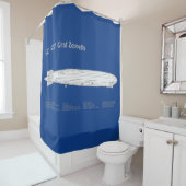 LZ 127 Graf Zeppelin - Airship Blueprint Plans ABD シャワーカーテン (インサイチュ)