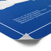 LZ 127 Graf Zeppelin - Airship Blueprint Plans ABD ポスター (角)