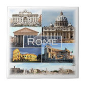 LZO002ローマ、ラツィオ、イタリア、 タイル (正面)