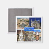 LZO004バチカン，ラツィオ，イタリア，冷蔵庫 マグネット (正面/裏面)