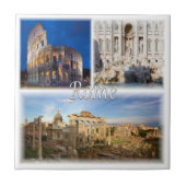 LZO005ローマ、モザイク、ラツィオ、イタリア、 タイル (正面)