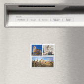 LZO005ローマ – モザイク – ラツィオ – イタリア – 冷蔵庫 マグネット (インサイチュ (食洗機))