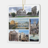 LZO006ローマ、モザイク、ラツィオ、イタリア、 セラミックオーナメント (左)