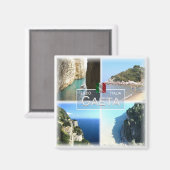 LZO015 GETA，モザイク，ラツィオ，イタリア，冷蔵庫 マグネット (正面/裏面)