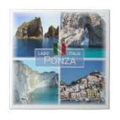 LZO018 PONZA，モザイク，ラツィオ，イタリア， タイル (正面)