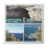 LZO033 SAN FELICE CIRCEO, Lazio，イタリア， タイル (正面)