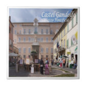LZO040 CASTEL GANDOLFO、パパル・パレス、 タイル (正面)