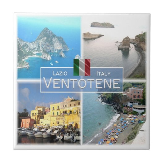LZO046 VENTOTENE, Lazio，イタリア， タイル (正面)