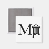 Mμseumロゴマグネット（正方形） マグネット (正面/裏面)