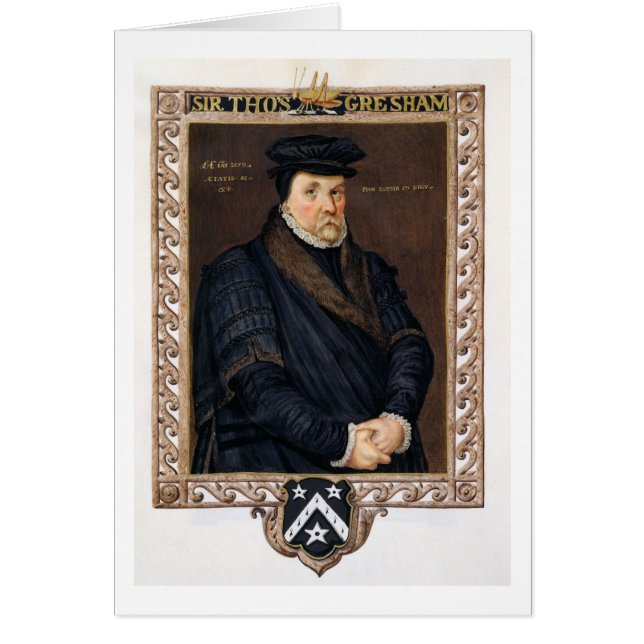 「MからののトマスGresham (c.1519-79)ポートレート (正面)