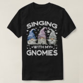 Mで歌うかわいいカラオケ衣装の音楽格言 Tシャツ (デザイン正面)