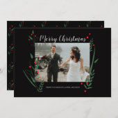 Mのクリスマスカーパーソナライズされたド「新婚ノエル」 シーズンカード (正面/裏面)