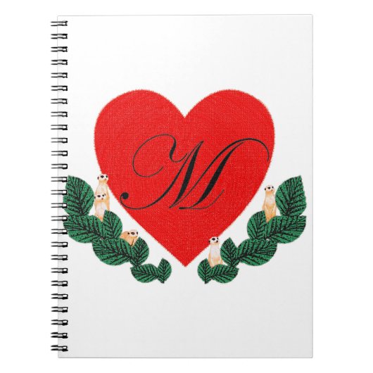 Mのハート ノートブック (正面)