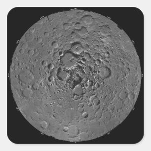 mの北の極圏の月のモザイク スクエアシール