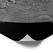 mの北極領域の月のモザイク ポスター (角)